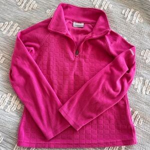 Columbia Vivid Pink Fleece Pullover